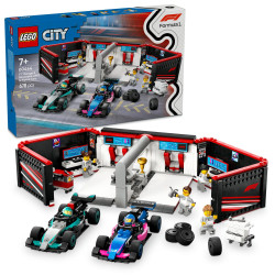 LEGO CITY Garáž F1® a autá Mercedes-AMG a Alpine