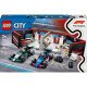 LEGO CITY Garáž F1® s pretekárskymi autami Mercedes-AMG a Alpine pripravenými na štart.