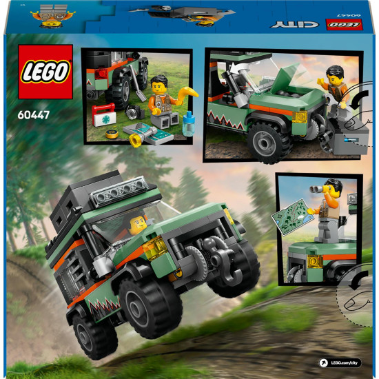 LEGO CITY Terénne horské nákladné auto 4x4 s funkčným navijakom a vybavením na dobrodružstvo