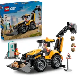 LEGO CITY 60480 Žltý nakladač s rýpadlom