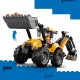 LEGO CITY 60480 Žltý nakladač s rýpadlom