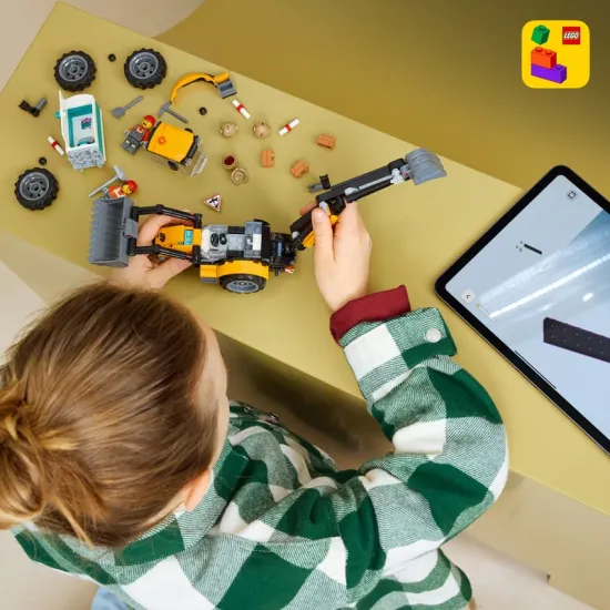 LEGO CITY 60480 Žltý nakladač s rýpadlom