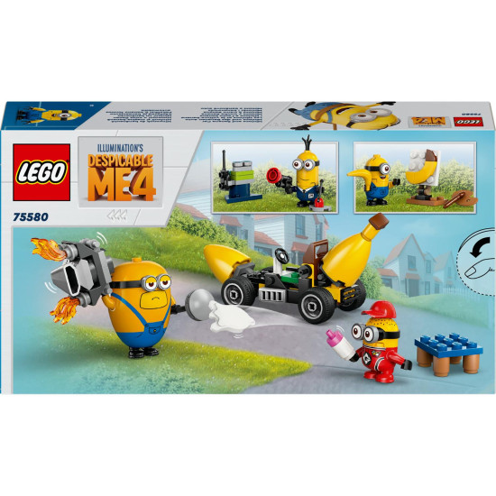 LEGO Mimoni a banánové auto so 4 Mimoňmi a doplnkami