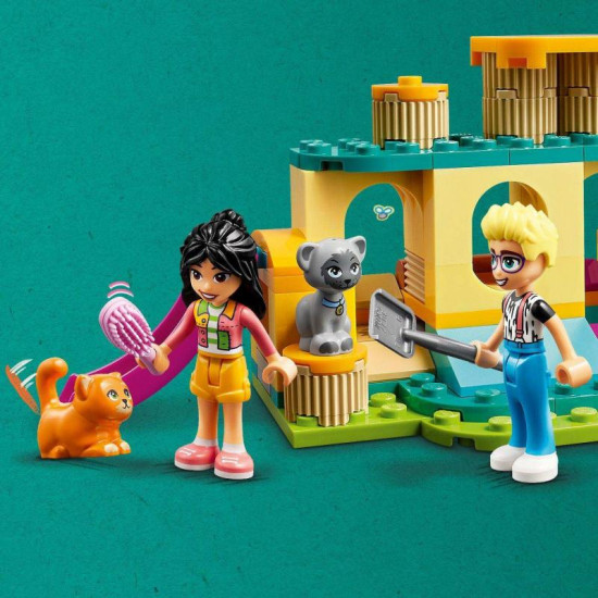Fanúšikovia mačiek si užijú poriadne veľa zábavy! LEGO Friends Dobrodružstvo na mačacom ihrisku.