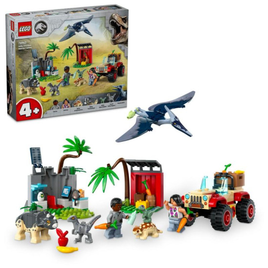 Poďte spolu s nami zachraňovať dinosaurie mláďatká s LEGO Jurassic World Záchranárske stredisko pre dinosaurie mláďatá.