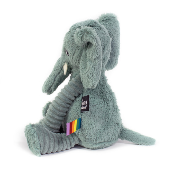 Zelená plyšová hračka slon Déglingos