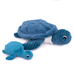 Plyšová korytnačka Mamička a bábätko Modrá