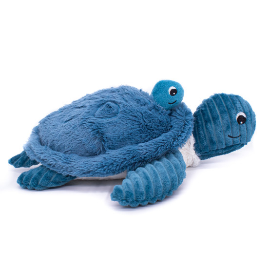 Modrá plyšová hračka Korytnačka Mamička a bábätko Déglingos