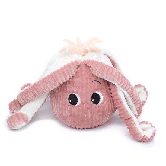 Ružová plyšová hračka Chobotnica Mamička a bábätko Déglingos