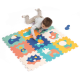 Penová hracia podložka a puzzle v jednom rozvíja detské zmysly a jemnú motoriku. Podložka zároveň tepelne izoluje.