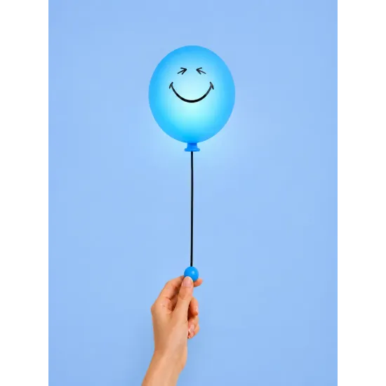 Detské nočné svetlo MOB Bubbly Light Smiley World modrá