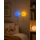 Detské nočné svetlo MOB Bubbly Light Smiley World modrá