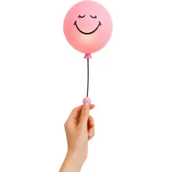 Detské nočné svetlo Bubbly Light Smiley World ružová