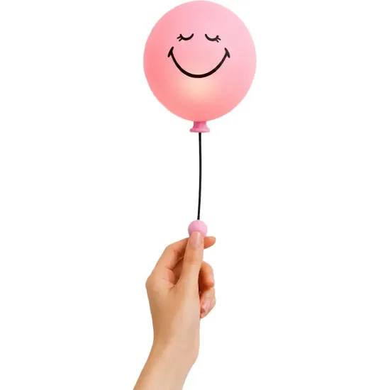 Detské nočné svetlo MOB Bubbly Light Smiley World ružová