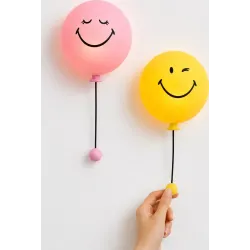 Detské nočné svetlo Bubbly Light Smiley World ružová