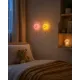 Detské nočné svetlo MOB Bubbly Light Smiley World ružová