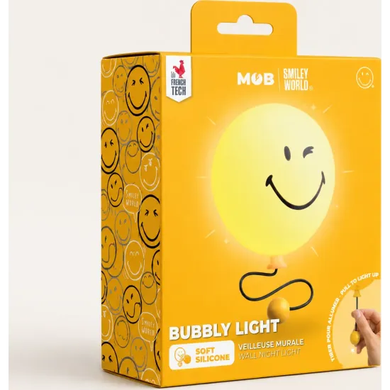 Detské nočné svetlo MOB Bubbly Light Smiley World žltá Detské nočné svetlo MOB Bubbly Light Smiley World žltá