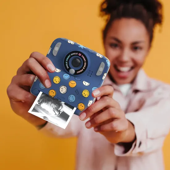 Detský fotoaparát MOB Pixismiley Printing Camera modrá