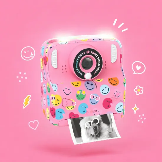 Detský fotoaparát MOB Pixismiley Printing Camera ružová