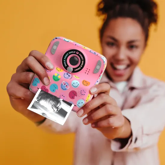 Detský fotoaparát MOB Pixismiley Printing Camera ružová