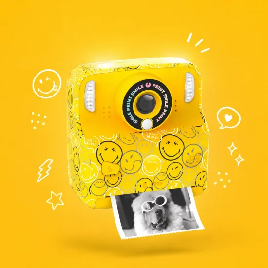 Detský fotoaparát MOB Pixismiley Printing Camera žltá