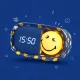 Detský budík a nočné svetlo MOB Dreamy Clock Smiley modrá Detský budík a nočné svetlo MOB Dreamy Clock Smiley modrá