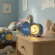 Detský budík a nočné svetlo MOB Dreamy Clock Smiley modrá Detský budík a nočné svetlo MOB Dreamy Clock Smiley modrá