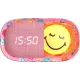 Detský budík a nočné svetlo MOB Dreamy Clock Smiley ružová