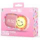 Detský budík a nočné svetlo MOB Dreamy Clock Smiley ružová