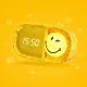 Detský budík a nočné svetlo MOB Dreamy Clock Smiley žltá