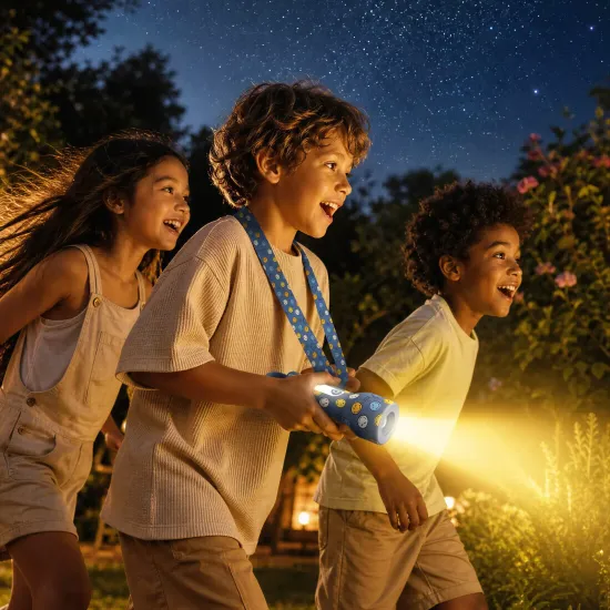 Detské svietidlo MOB Glowy Smiley Flashlight modrá