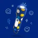 Detské svietidlo MOB Glowy Smiley Flashlight modrá