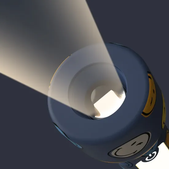 Detské svietidlo MOB Glowy Smiley Flashlight modrá