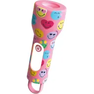 Detské svietidlo Glowy Smiley Flashlight ružová