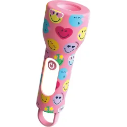 Detské svietidlo Glowy Smiley Flashlight ružová