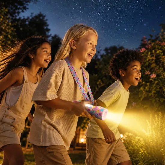 Detské svietidlo MOB Glowy Smiley Flashlight ružová