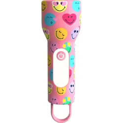 Detské svietidlo Glowy Smiley Flashlight ružová
