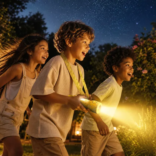 Detské svietidlo MOB Glowy Smiley Flashlight žltá