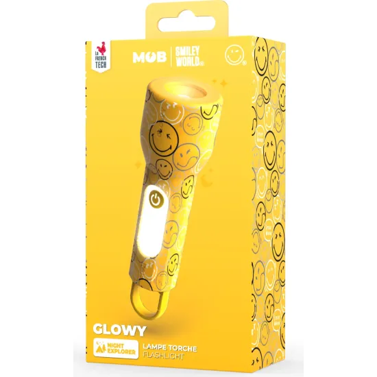 Detské svietidlo MOB Glowy Smiley Flashlight žltá