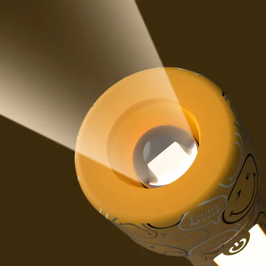Detské svietidlo MOB Glowy Smiley Flashlight žltá