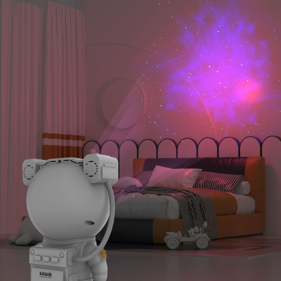 Nočný projektor Vesmír zútulní každú miestnosť alebo spálňu.