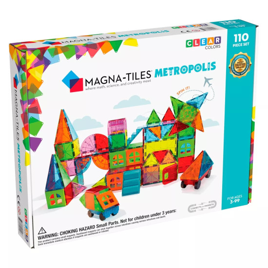 Magnetická stavebnica Metropolis 110 dielov Magna Tiles