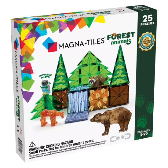 Preskúmajte nádhernú lesnú divočinu so štyrmi kamarátmi lesných zvieratiek, ktoré sa spolu hrajú medzi vysokými stromami.