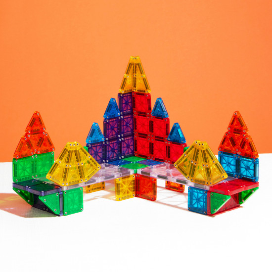 Obrovská magnetická stavebnica Magna-Tiles na cestovanie.