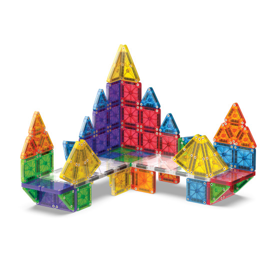 Obrovská magnetická stavebnica Magna-Tiles na cestovanie.