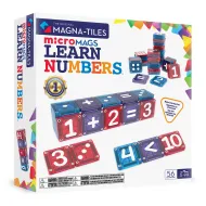 Magnetická stavebnica microMAGS Learn Numbers 56 dielov