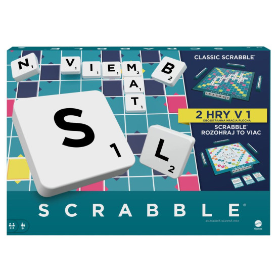 Scrabble SK: Slovenská verzia obľúbenej slovnej hry pre celú rodinu.