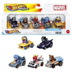 Hot Wheels Autíčka Marvel 5 ks