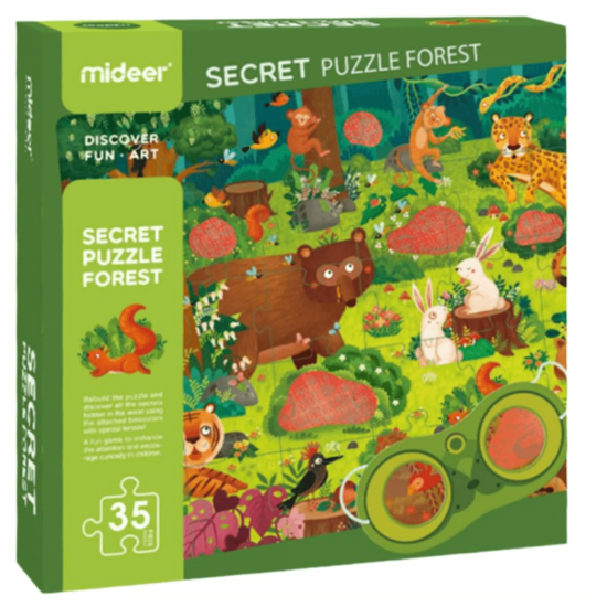 Detektívne puzzle Tajomný les 35 ks