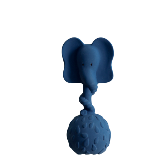 Slon, hračka do ruky a hryzátko zaujme krásnym nápaditým dizajnom a jemným zvukom zvončeka, ktorý je ukrytý v spodnej časti hrkálky. 